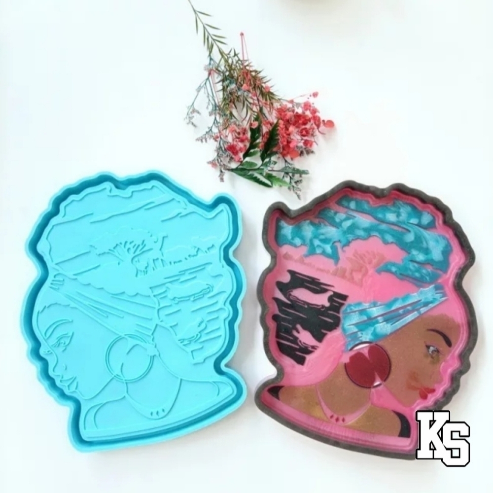 African Queen Tray‎ Mold
